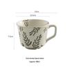ZISIZ Cypress Leaf Coarse Pottery Mug