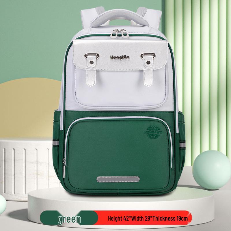 Lightweight Cloud Backpack for Grades 3-6: Large Capacity, Double Shoulder, Spine Protection & Weight Reduction