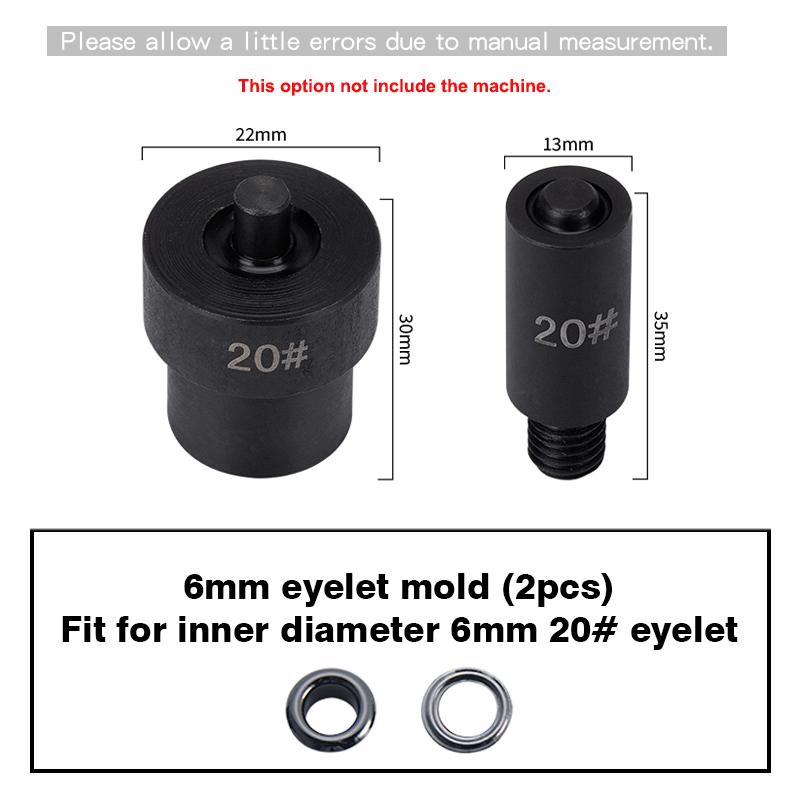 WUTA Manual Button Installation Tool Mute Punching Mushroom Rivets, Eyelet Hand Pressing (without /with Machine) DIY Craft Tools