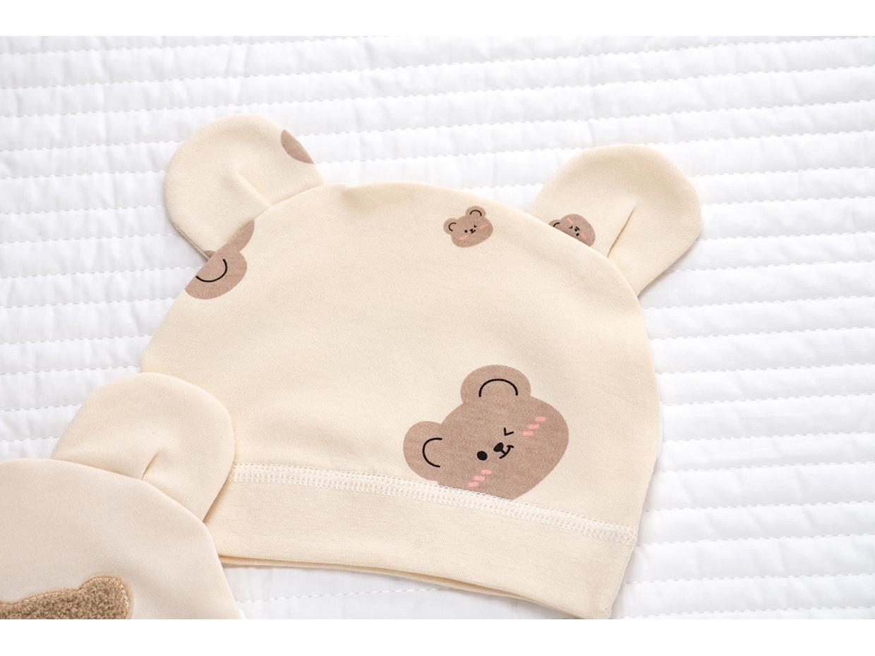 

Шапочка без косточек для новорожденного 0-3 месяцев - Сезон весна-осень S, 34CM Hat Circumference