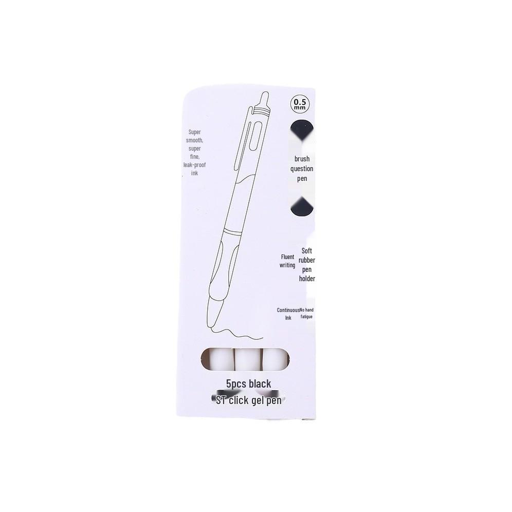 Pure White Small Fine Tip Quick-Dry Gel Pen for Students