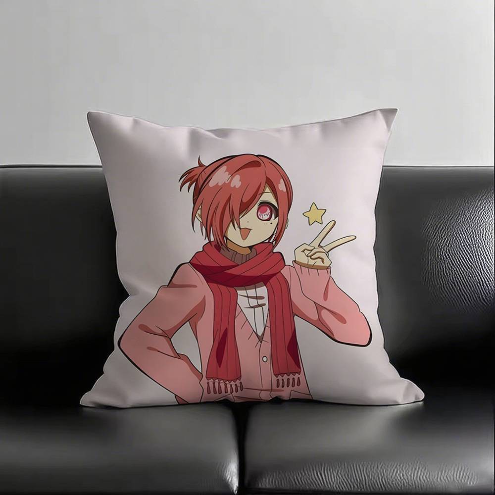 1pc Tbhk Mitsuba Sousuke Pillow Case Square Bedroom Sofa Leisure Comfort Cushion Car Living Room Home Decoration