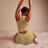 Slimming Two-Piece Knit Pajamas Set - Sexy & Elastic Hip-Wrapping Design for Homewear Fashion