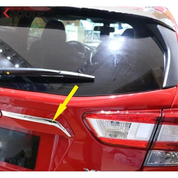 Rear Trunk Lid Cover Trim For Subaru XV Crosstrek Suv 2018- Chrome Car Tailgate Molding Strip Accessories