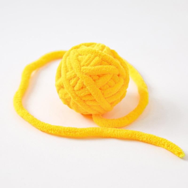Interactive Cat Toys Cat Chewing Toy Pet Products Kitten Teeth Grinding Toy Colorful Woolen Yarn Balls Bite Resistant Cat Toys