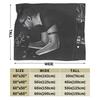 Bad Bunny Puerto Rican Rapper Portrait Blanket Quality Soft Warm Throw Blanket Autumn Students Home Decor Fluffy Bedspread
