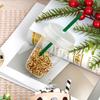 Christmas Decorative Creative Hand-Painted Glass Pendant Fun Cake/Drinks/Food Shaped Xmas Tree Hanging Ornaments New Year Gifts