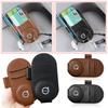 Leather Car Glasses Clip Sun Visor Multi-function Sunglasses Clip Car Styling For Volvo 240 C70 S40 S50 S60 S70 S80 S90 V40 V50 V60 V90 XC60 XC90