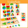 Wooden Geometric Shape Puzzle For Toddlers Educational Toy For Early Learning