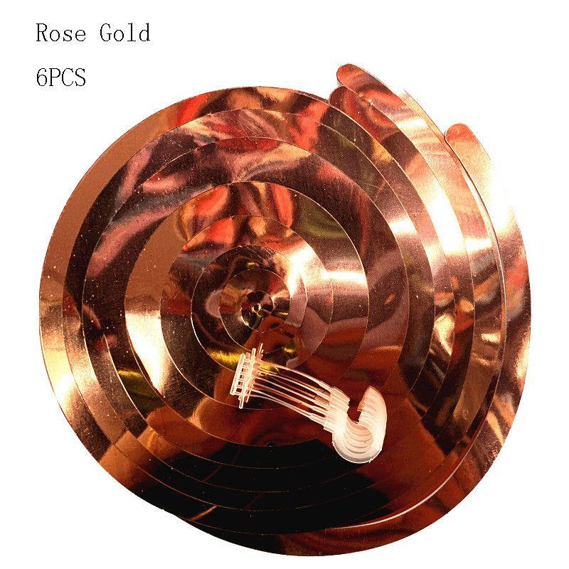 Multicolor Hanging 6pcs Spiral Swirls Birthday Wedding Party Decoration Ceiling