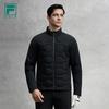 Fila Golf Series Casual Sports Simple Woven Soft Comfortable Lightweight Warm Stand Collar Down Jacket Men Outerwear Deep-Black A11M545942FBK