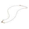 Titanium Steel Necklace Colorfast Exquisite Cutting Bright Gold Pendant Chain Necklace for Women Daughter Lover