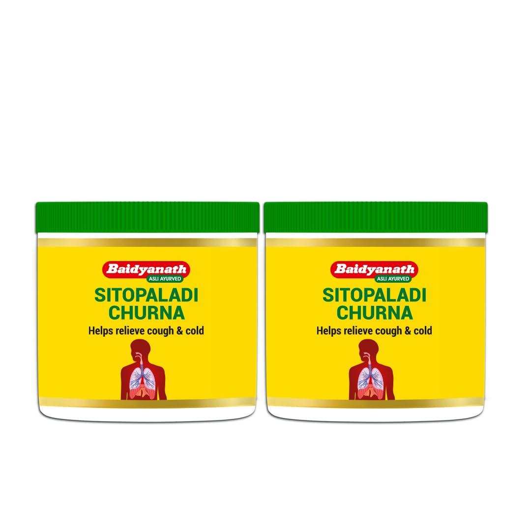 

Baidyanath Sitopaladi Churna 50g X Pack Of 2 Ayurvedic Herbal Powder For Cough Cold Relief And Digestive Wellness Support