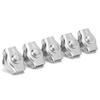 5PCS Rope Clamp Simplex Stainless Steel Marine Hardware Fixation for Forestry Machinery6mm 0.24in