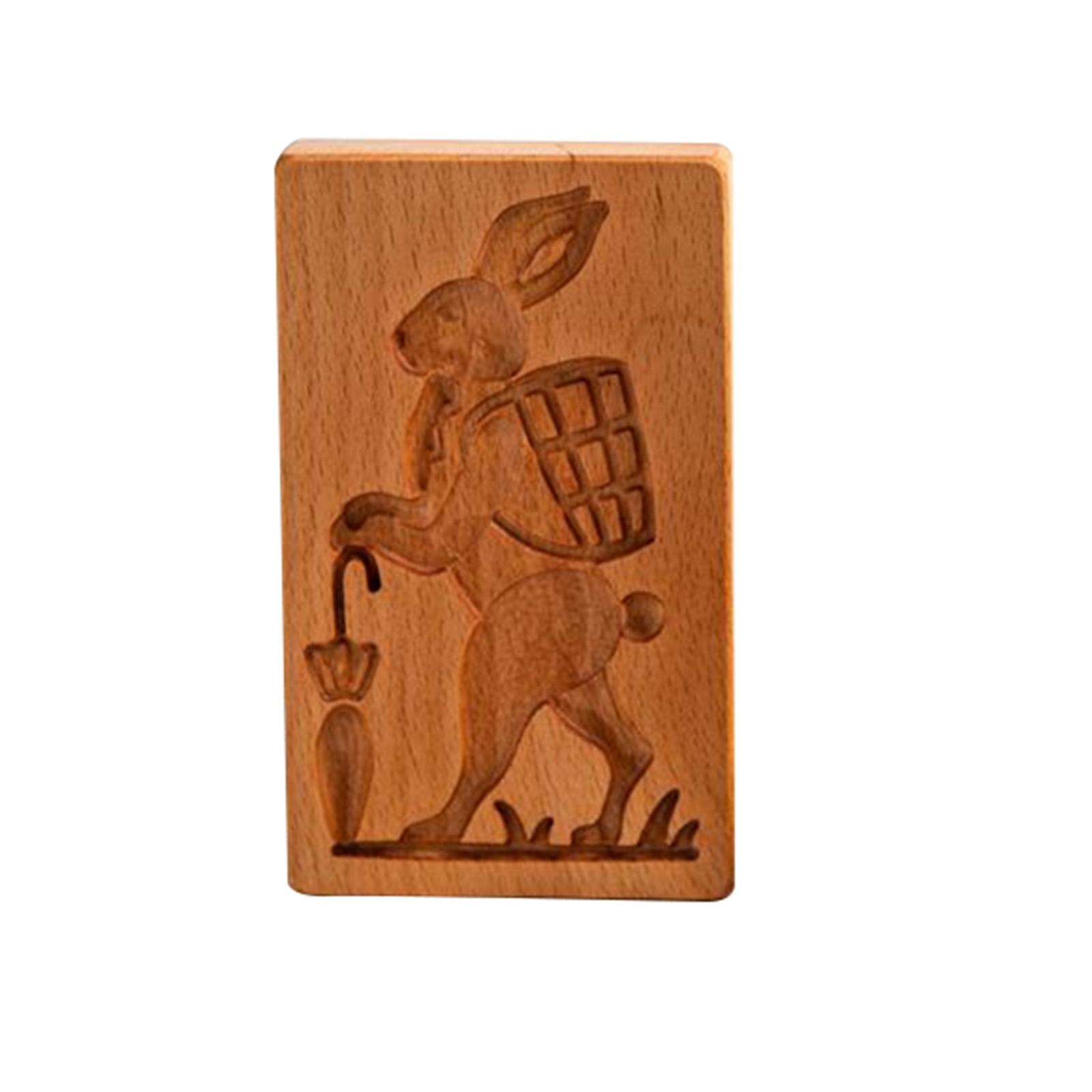 

Різьблена дерев яна форма для печива DIY Форма для вирізання печива з тисненням Практичні кухонні інструменти для випічки Просте використання