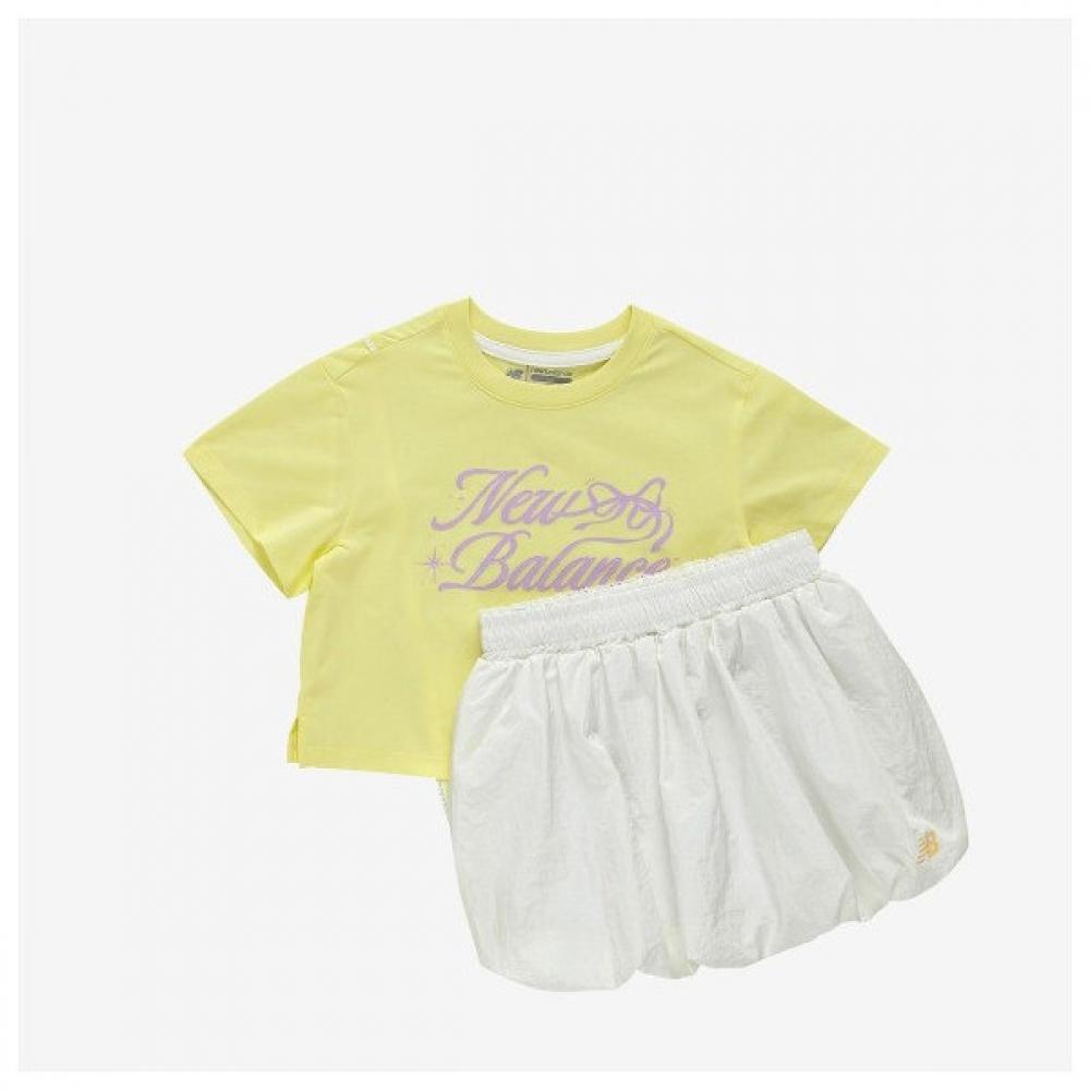 

New Balance Kids Nbgc Balloon Skirt Short Sleeve Set (30)Yellow/110