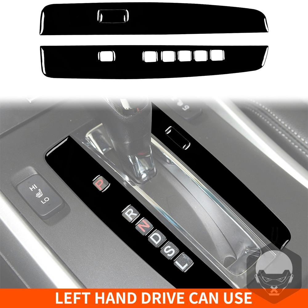 For Honda Accord 2014-2017 Piano Black Stickers Central Radio AC CD Selector Door Panel Car Accessories Interior Decorative