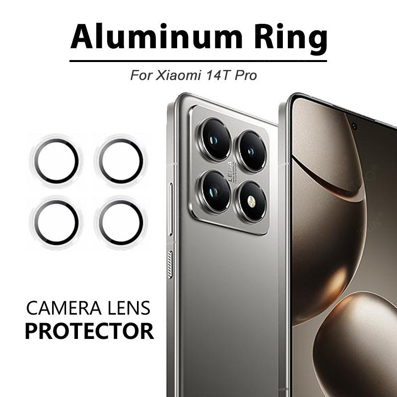 Metal Ring+Tempered Glass Camera Lens Protector for Xiaomi 13T 14T Pro Redmi 13 13C Note 13 4G 5G Note 13 Pro 4G 5G Note 13 Pro+ Plus