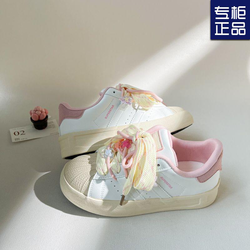 Shell niche design board shoes female students 2025 early spring new sweet versatile platform casual white shoes