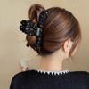 Large Xiaoxiangfeng Plush Grab Clip French Retro Hairpin Back Head Disc Shark Hair Accessories