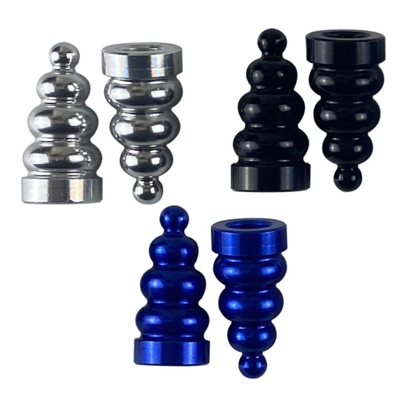 Tire Valve Stem Caps Aluminum Tire Valve Caps Set Universal Stem Covers for Car Trucks Motorbikes SUVs & Bikes 4-Piece