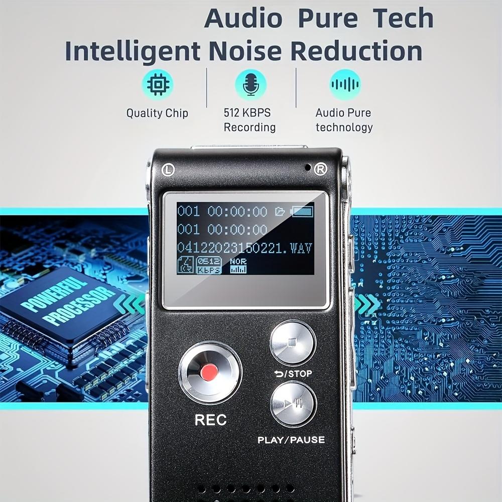 Voice Activated Digital Audio Recorder Upgraded Voice Recorder Built-in MP3 Player & USB Port Ideal for Classroom Lectures Business Meetings Interview