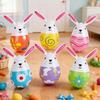 Safe Easter Inflatable Rabbit Cute Inflatable Easter Eggs Easter Rabbit Eggs Balloon  Garden Decor