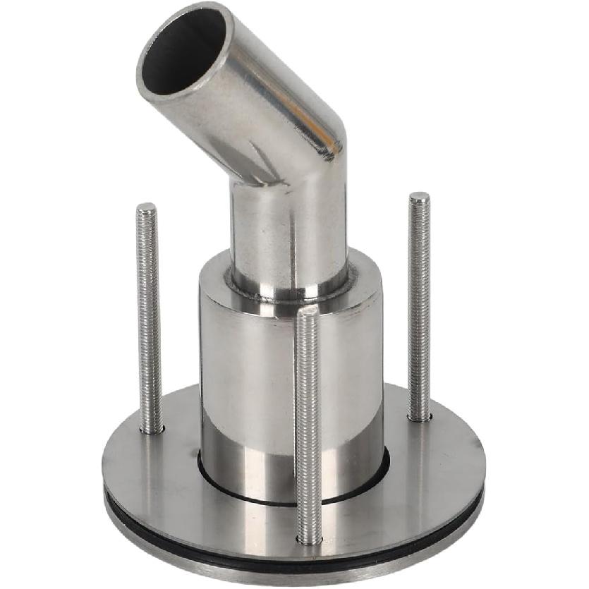 Stainless Steel 316 thru hull exhaust kit, Thru Hull Exhaust fitting 24mm Tube Pipe + 24'' Exhaust Pipe Parking Air Heater 1 Inch/25mm Inner Fitting
