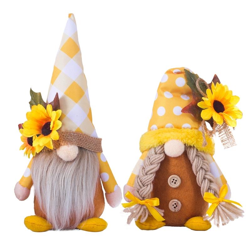 

Exquisite Faceless for Doll Sunflower Gnomes Couple Rudolph for Doll Gifts for Children Coworker Families Friend 1