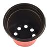 Two-Tone Plastic Flower Pot Red Black Seedling Pots With Multiple Sizes