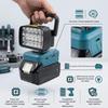 1Pcs Spotlights Camping Lamp 18V Lithium Battery Case Bl1830 Led Working Lights Flashlight Torch For Bl1860 Li-Ion Cell Pack