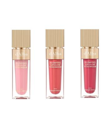 Glow Labial Volumizador 5ml 3 Cores Rosa Pedrinha, Rosa Elegante, Rosa Pétala Vegano