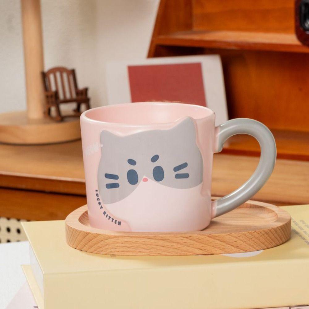 Creative Style Cat Coffee Cup Cute Design Ceramic Mug Household Goods Coffee Mug  Kitchen Supplies