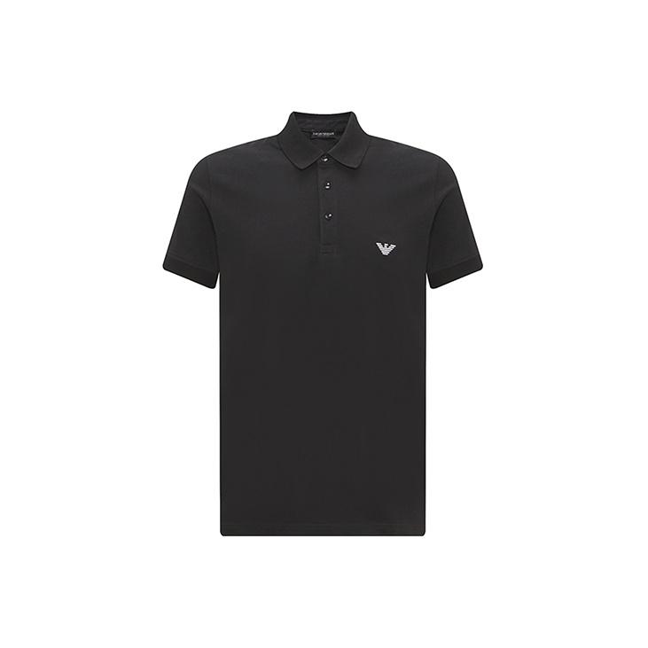 Emporio Armani SS23 Polo Shirt Men's Black 211804-3R461-20