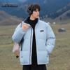 Mark Fairwhale Men's Solid Color Padded Winter Jacket