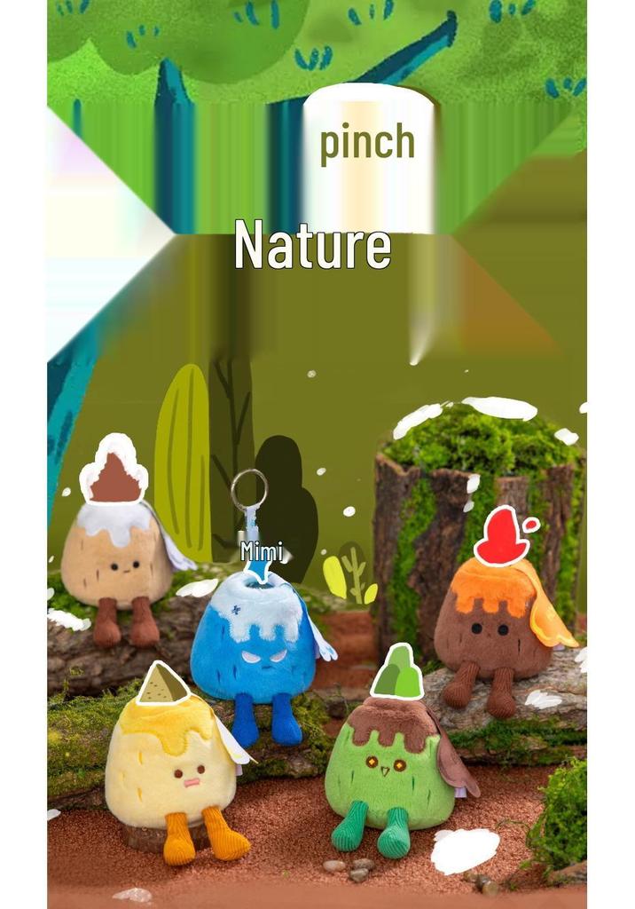 Volcano, Dune, and Snow Mountain Stress Relief Plush Squeeze Toy - Ideal Desk Companion and Gift for Students, Boys, and Girls.