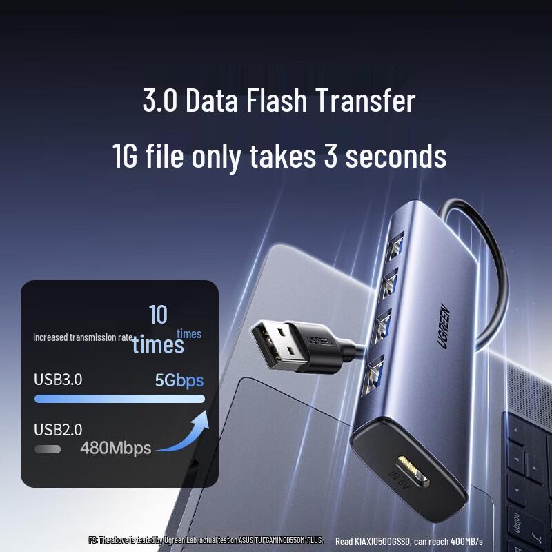 UGREEN USB 3.0 4-Port High-Speed Hub