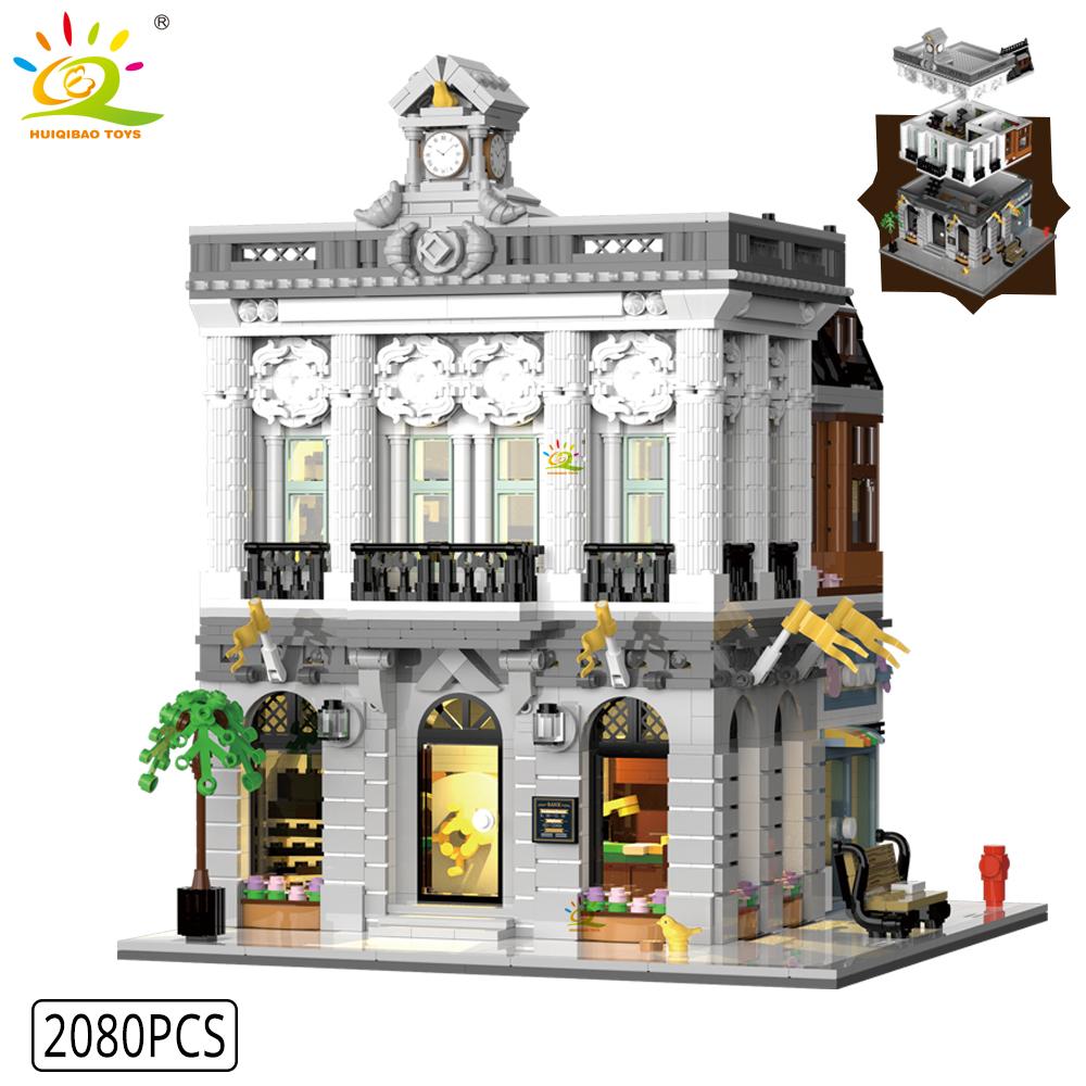 Non-Toxic Toys Moc City Corner Coffee Shop Architecture Style Street View Micro Building Blocks For Children Construction Bricks