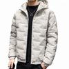 Padded men's winter velvet padded clothes winter coat hooded padded jacket men