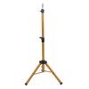 Tripod Mannequin Head Stand Cutting Braiding Tripod Hairdressing Wig Stand Golden for Barber Shops