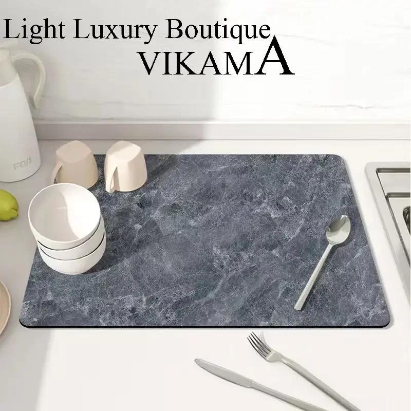 Kitchen Table Mat Coffee Mat Absorbent Mat Kitchen Bathroom Laundry Room Diatom Mud Can Be Washed Non-slip MAT