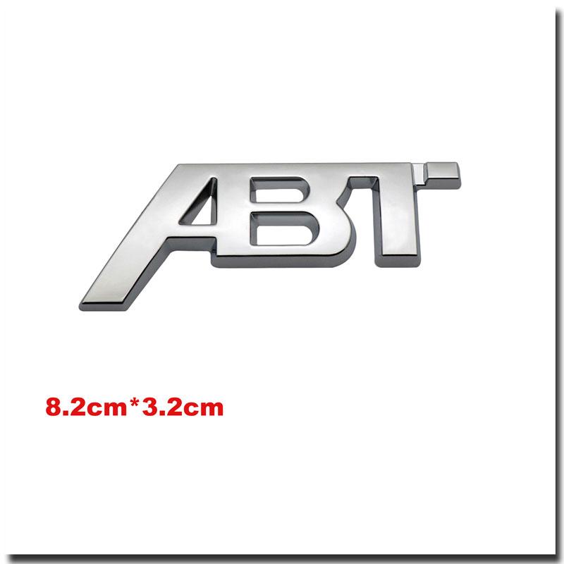 3D Metal ABT Car Trunk Sticker For Golf Polo Sagitar A3 A4 A5 A6 Intake Grille Decoration Accessories
