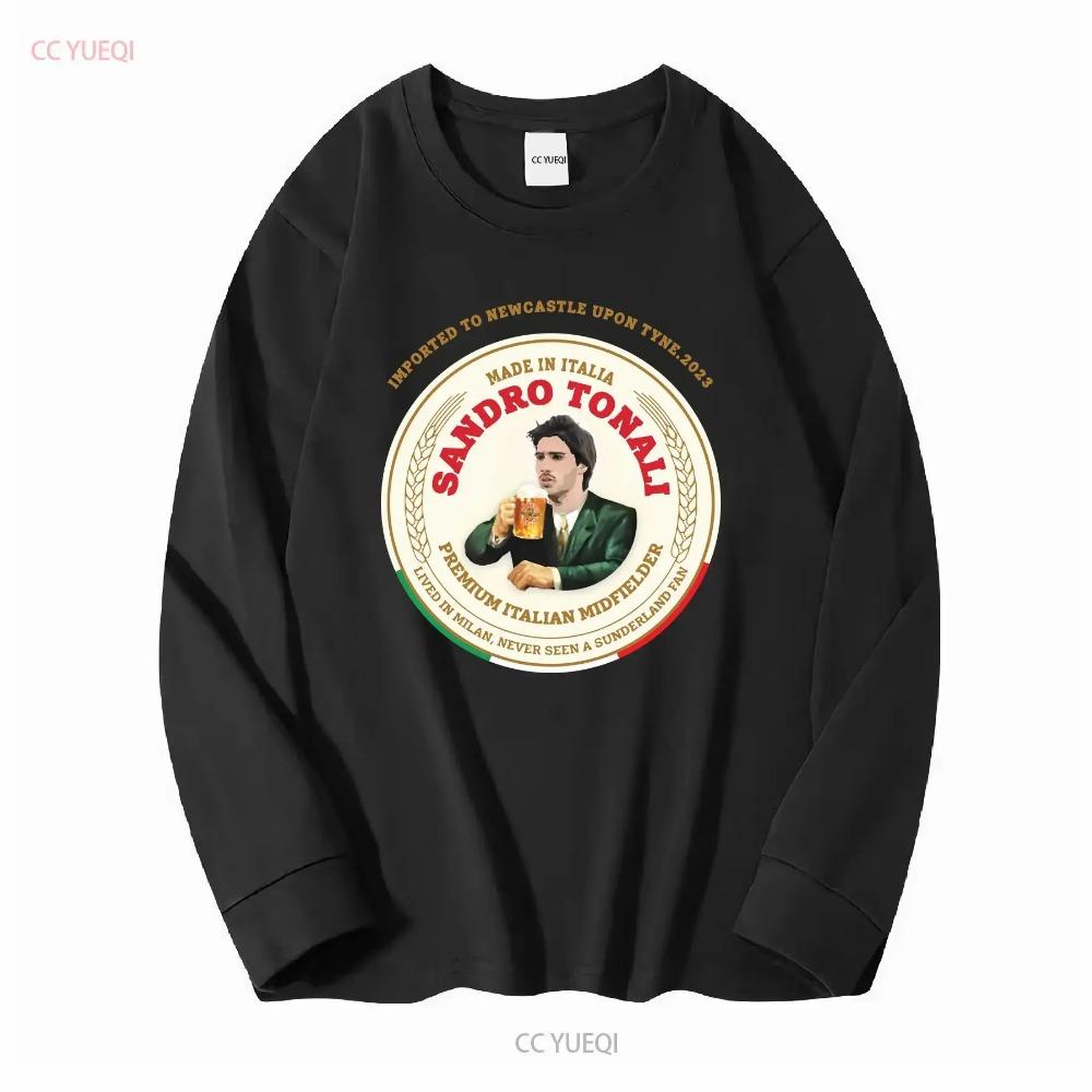 Tonali Styl Moretti tričko s dlouhým nebo krátkým rukávem vintage Prané Unisex designové oblečení Mírně Měkké Ležérní Stylová móda