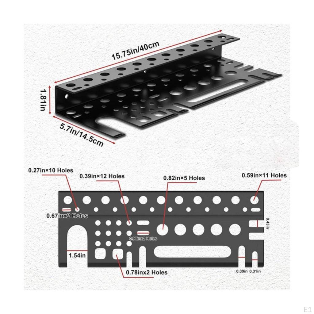 Pliers Rack Easy Installation Screwdriver Organizer Rack, Space Saving WallAttached Tool Holder for