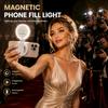Portable Magnetic Clip-On LED Fill Light for Mobile Phones Adjustable Brightness Selfie Pocket Light for Outdoor Live Streaming and Video Recording