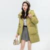 Winter New Middle-aged and Elderly Mother Down Cotton-padded Jacket for Women's Medium and Long Thickened Cotton-padded Jacket