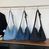 Denim Bow Strap Tote Bag Women