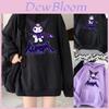 Kawaii Kuromi Hoodie Mit Grunge Gothic Punk Cartoon Print Für Harajuku Mode