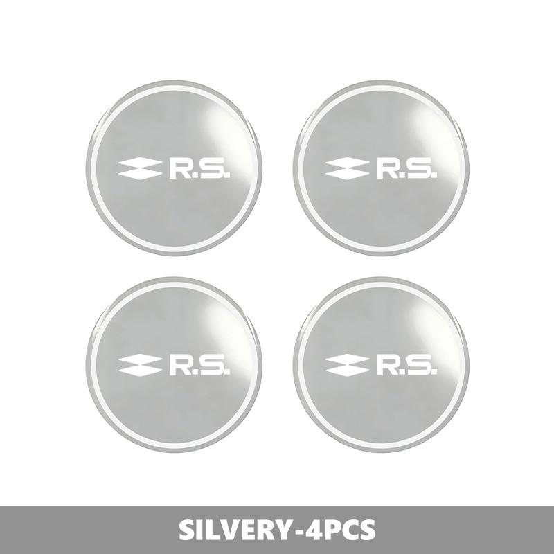 Aluminium Emblem Car Wheel Center Cover Sticker Hub Caps Decal For Renault Symbol Clio 3 4 Sparco Dacia RS Megan Scenic Espace LL8