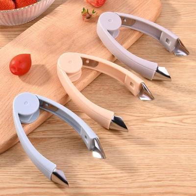 Kitchen Stainless Steel Pineapple Eye Corer Fruit Vegetable Knives Stem Remover Clip Strawberry Huller Peeler Tweezers Gadgets